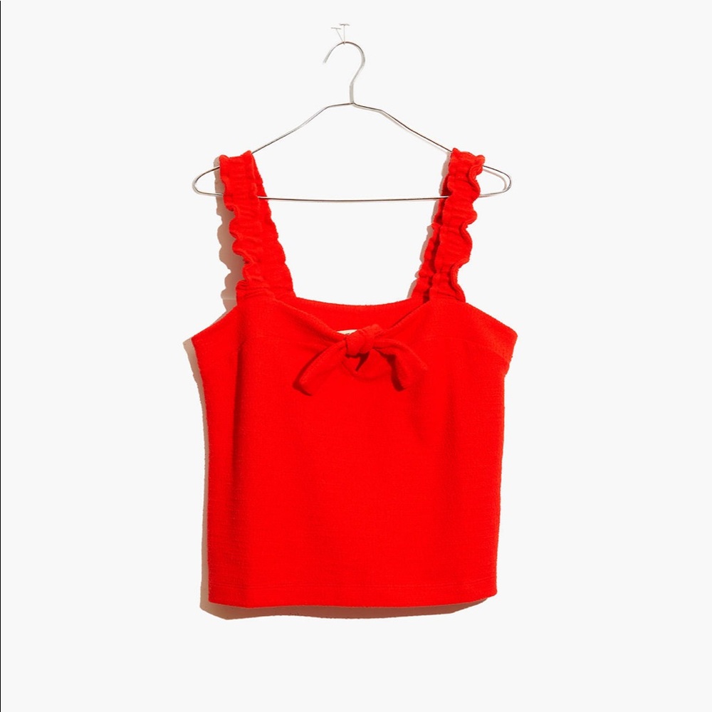 Madewell tie-front top